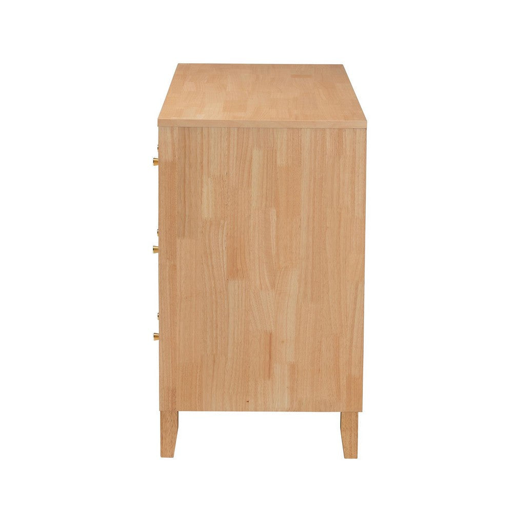 Baxton Studio Hosea Japandi Carved Honeycomb Natural 6-Drawer Dresser WHI-SW8000-61D6D-6DW-Natural-Dresser