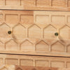 Baxton Studio Hosea Japandi Carved Honeycomb Natural 6-Drawer Dresser WHI-SW8000-61D6D-6DW-Natural-Dresser