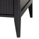 Baxton Studio Primrose Mid-Century Black Fluted Wood 6-Drawer Dresser WHI-SW8000-66D6D-6DW-Black-Dresser