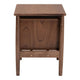 Baxton Studio Alyssa Japandi Walnut Brown Wood 2-Drawer Nightstand Woven with Rattan WHI-SW8000-86NS-Walnut-Nightstand