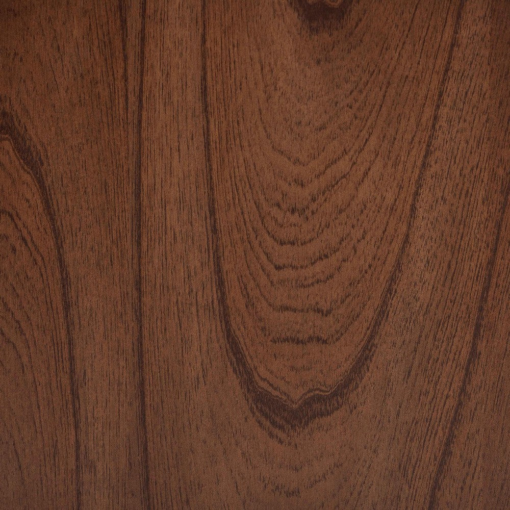 Baxton Studio Alyssa Japandi Walnut Brown Wood 2-Drawer Nightstand Woven with Rattan WHI-SW8000-86NS-Walnut-Nightstand