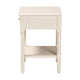 Baxton Studio Braith Farmhouse Ivory Spindle Wood 1-Drawer Nightstand WHI-SW8000-88NS-Ivory-NS