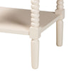 Baxton Studio Braith Farmhouse Ivory Spindle Wood 1-Drawer Nightstand WHI-SW8000-88NS-Ivory-NS