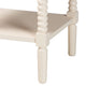 Baxton Studio Braith Farmhouse Ivory Spindle Wood 1-Drawer Nightstand WHI-SW8000-88NS-Ivory-NS