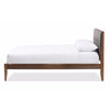 Baxton Studio Leyton Mid-Century Modern Grey Fabric Upholstered King Size Platform Bed WHI-SW8013-Grey-King