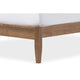 Baxton Studio Loafey Mid-Century Modern Solid Walnut Wood Window-Pane Style King Size Platform Bed
