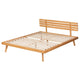 Baxton Studio Joaquin Modern Japandi Rustic Brown Finished Wood Queen Size Platform Bed WHI-SW8523-Rustic-Brown-Queen