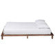 Baxton Studio Alivia Mid-Century Modern Walnut Brown Finished Wood Queen Size Bed Frame WHI-SW8539-Walnut-Queen