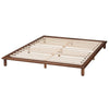Baxton Studio Alivia Mid-Century Modern Walnut Brown Finished Wood Queen Size Bed Frame WHI-SW8539-Walnut-Queen