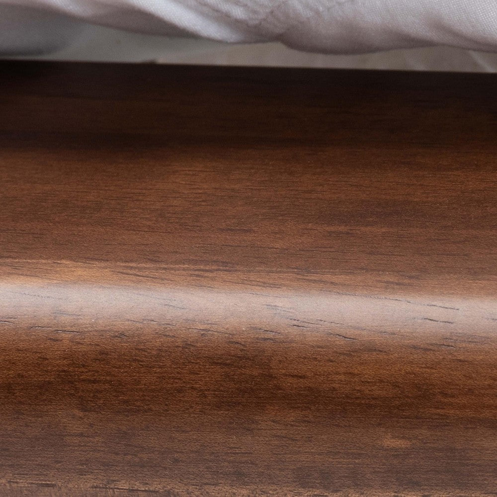 Baxton Studio Alivia Mid-Century Modern Walnut Brown Finished Wood Queen Size Bed Frame WHI-SW8539-Walnut-Queen