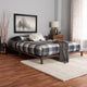 Baxton Studio Alivia Mid-Century Modern Walnut Brown Finished Wood Queen Size Bed Frame WHI-SW8539-Walnut-Queen