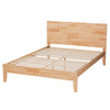 Baxton Studio Hosea Japandi Carved Honeycomb Natural King Size Platform Bed WHI-SW8588-Natural-King
