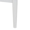 Baxton Studio Louetta Coastal White Queen Size Platform Bed with Carved Contrasting Headboard WHI-SW8591-White-Queen