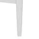 Baxton Studio Louetta Coastal White Queen Size Platform Bed with Carved Contrasting Headboard WHI-SW8591-White-Queen