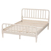 Baxton Studio Braith Farmhouse Ivory Spindle Wood Queen Size Platform Bed WHI-SW8620-Ivory-Queen