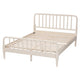 Baxton Studio Braith Farmhouse Ivory Spindle Wood Queen Size Platform Bed WHI-SW8620-Ivory-Queen