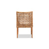bali & pari Saoka Modern and Contemporary Natural Brown Finished Wood and Rattan Dining Chair WHI-Saoka-Natural-DC