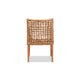 bali & pari Saoka Modern and Contemporary Natural Brown Finished Wood and Rattan Dining Chair WHI-Saoka-Natural-DC