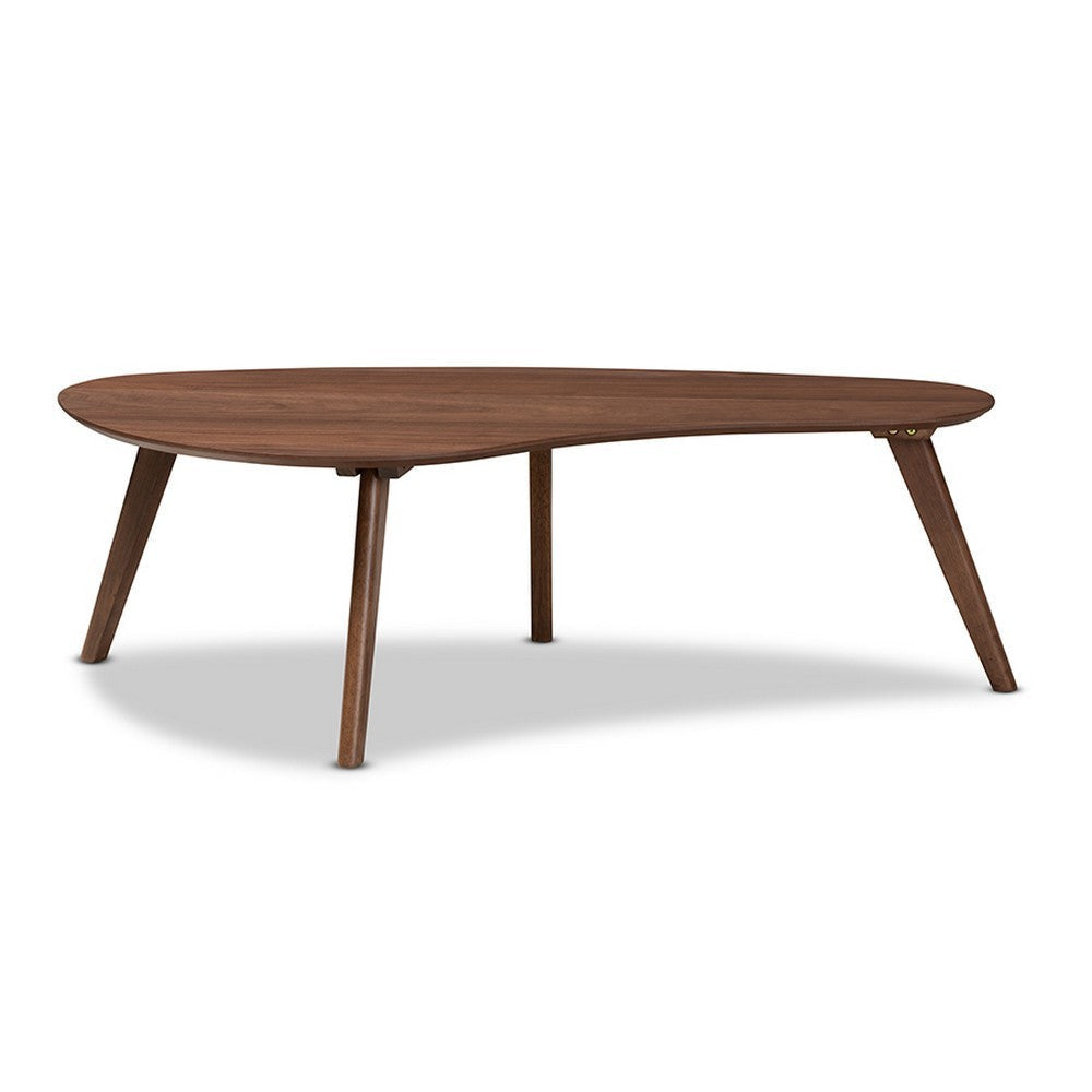 Baxton Studio Scarlette Mid-Century Modern Walnut Finished Coffee Table WHI-Scarlette-Walnut-CT