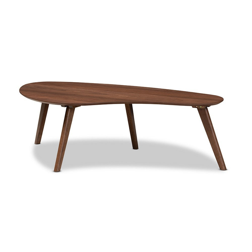 Baxton Studio Scarlette Mid-Century Modern Walnut Finished Coffee Table WHI-Scarlette-Walnut-CT