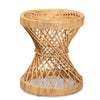 bali & pari Seville Modern and Contemporary Natural Finished Rattan End Table WHI-Seville-Natural-ET