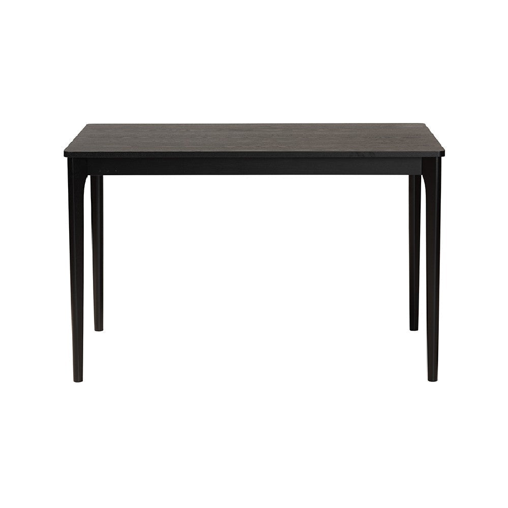 Baxton Studio Sherwin Mid-Century Modern Black Finished Wood Dining Table