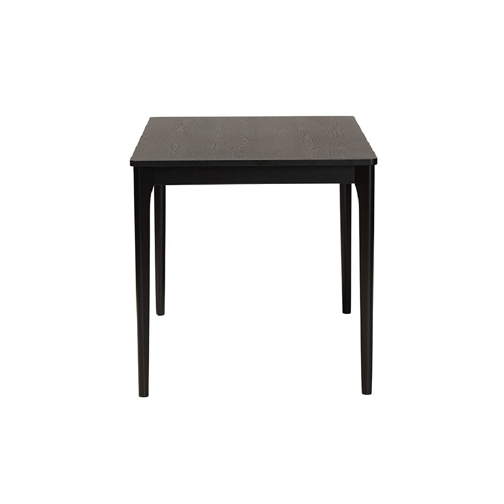 Baxton Studio Sherwin Mid-Century Modern Black Finished Wood Dining Table