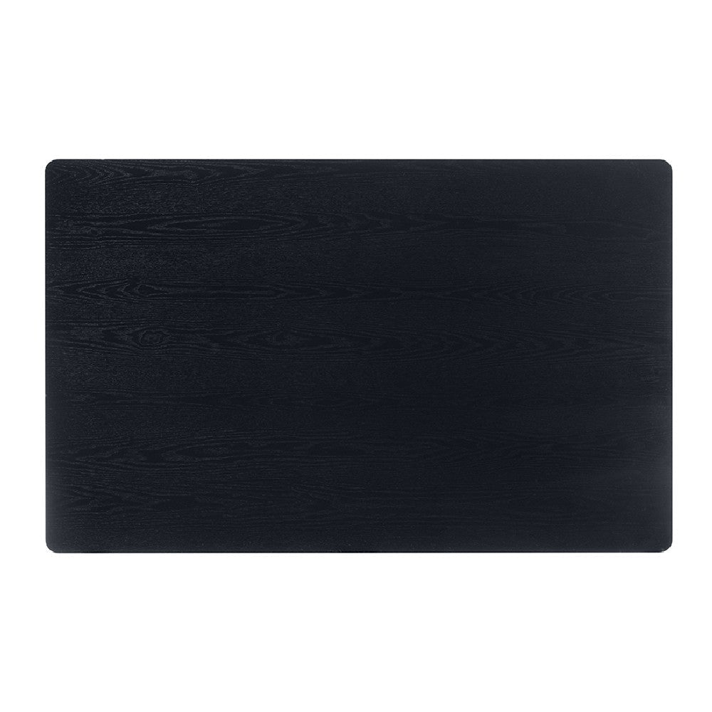 Baxton Studio Sherwin Mid-Century Modern Black Finished Wood Dining Table