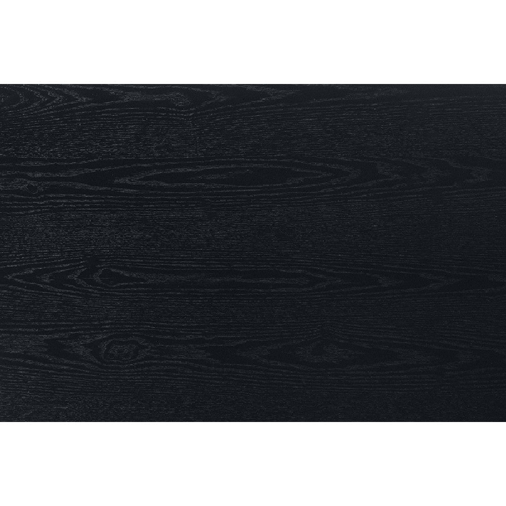 Baxton Studio Sherwin Mid-Century Modern Black Finished Wood Dining Table