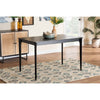 Baxton Studio Sherwin Mid-Century Modern Black Finished Wood Dining Table
