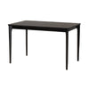Baxton Studio Sherwin Mid-Century Modern Black Finished Wood Dining Table