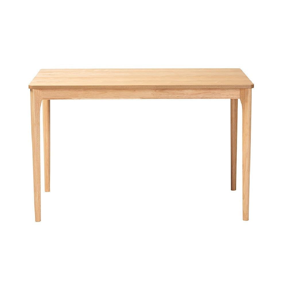 Baxton Studio Sherwin Mid-Century Modern Natural Oak Finished Wood Dining Table