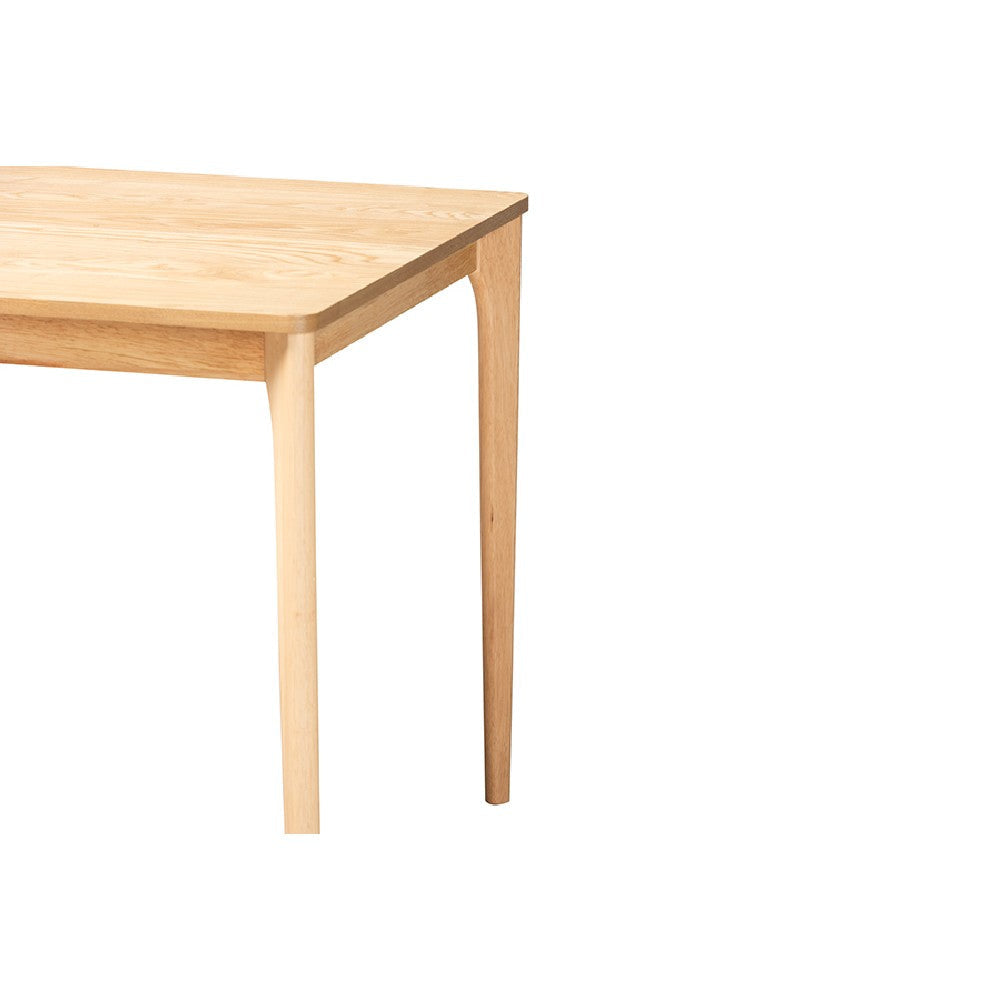 Baxton Studio Sherwin Mid-Century Modern Natural Oak Finished Wood Dining Table