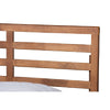 Baxton Studio Shiro Mid-Century Modern Ash Walnut Finished Wood King Size Platform Bed