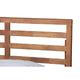 Baxton Studio Shiro Mid-Century Modern Ash Walnut Finished Wood King Size Platform Bed
