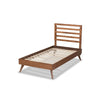Baxton Studio Shiro Mid-Century Modern Ash Walnut Finished Wood Twin Size Platform Bed WHI-Shiro-Ash-Walnut-Twin