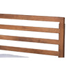 Baxton Studio Shiro Mid-Century Modern Ash Walnut Finished Wood Twin Size Platform Bed WHI-Shiro-Ash-Walnut-Twin