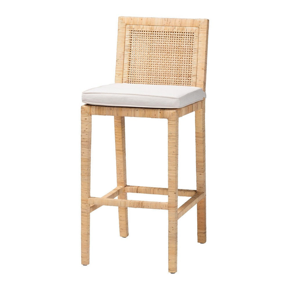 bali & pari Sofia Bohemian Natural Rattan Bar Stool WHI-Sofia-Natural-BS