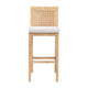 bali & pari Sofia Bohemian Natural Rattan Bar Stool WHI-Sofia-Natural-BS