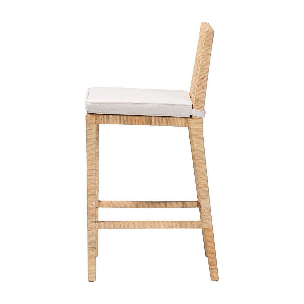 bali & pari Sofia Bohemian Natural Rattan Bar Stool WHI-Sofia-Natural-BS