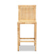 bali & pari Sofia Modern and Contemporary Natural Finished Wood and Rattan Counter Stool WHI-Sofia-Natural-CS