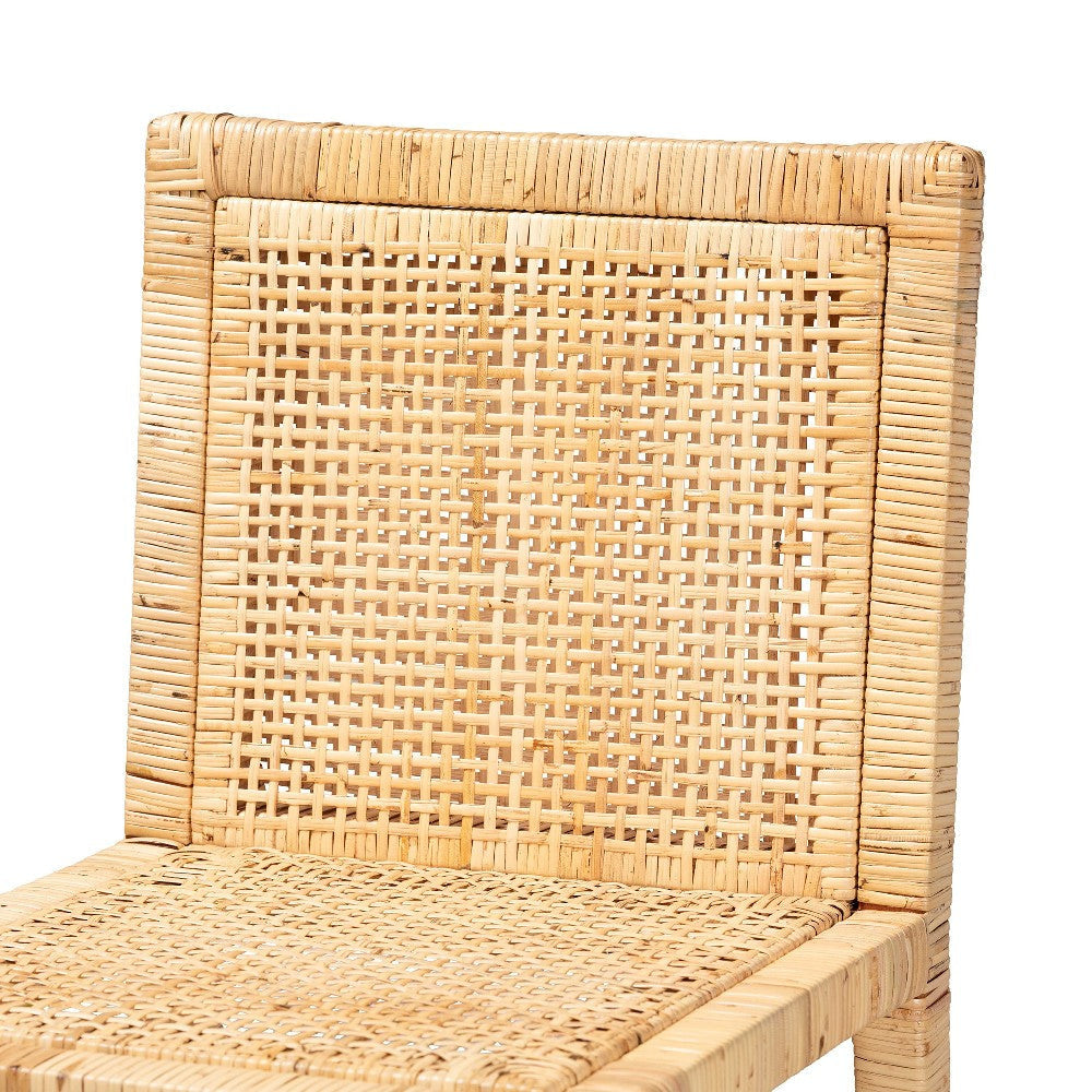bali & pari Sofia Modern and Contemporary Natural Finished Wood and Rattan Counter Stool WHI-Sofia-Natural-CS