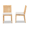 bali & pari Sofia Modern and Contemporary Natural Finished Wood and Rattan Dining Chair WHI-Sofia-Natural-DC