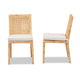 bali & pari Sofia Modern and Contemporary Natural Finished Wood and Rattan Dining Chair WHI-Sofia-Natural-DC