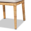 bali & pari Sofia Modern and Contemporary Natural Finished Wood and Rattan Dining Chair WHI-Sofia-Natural-DC