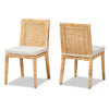 bali & pari Sofia Modern and Contemporary Natural Finished Wood and Rattan Dining Chair WHI-Sofia-Natural-DC
