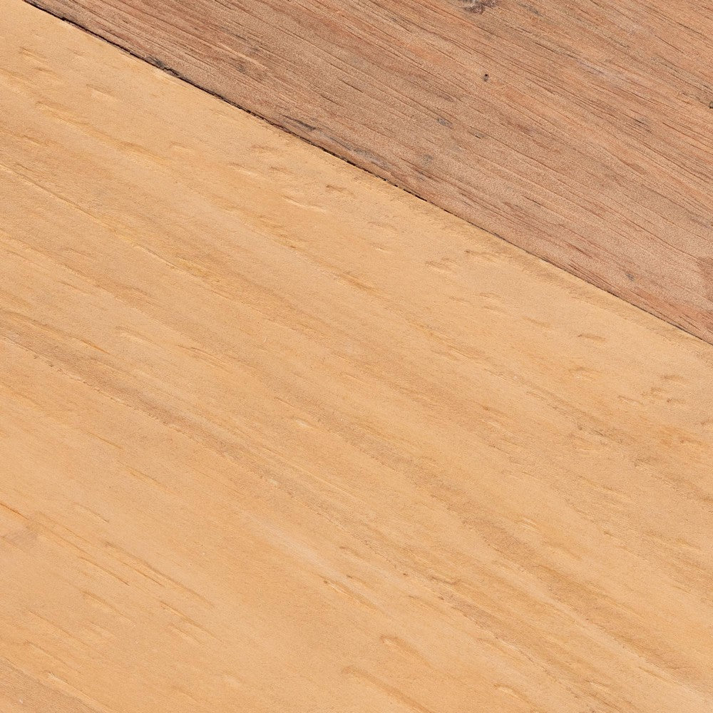 bali & pari Terah Mid-Century Modern Natural Brown Teak Wood Ottoman Footstool WHI-Solo-Natural-Stool