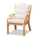 bali & pari Sonia Modern and Contemporary Natural Finished Rattan Armchair WHI-Sonia-Natural-CC-Arm
