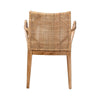 bali & pari Storsel Modern Bohemian Natural Brown Finished Teak Wood and Rattan Dining Chair WHI-Storsel-Rattan-DC