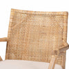 bali & pari Storsel Modern Bohemian Natural Brown Finished Teak Wood and Rattan Dining Chair WHI-Storsel-Rattan-DC